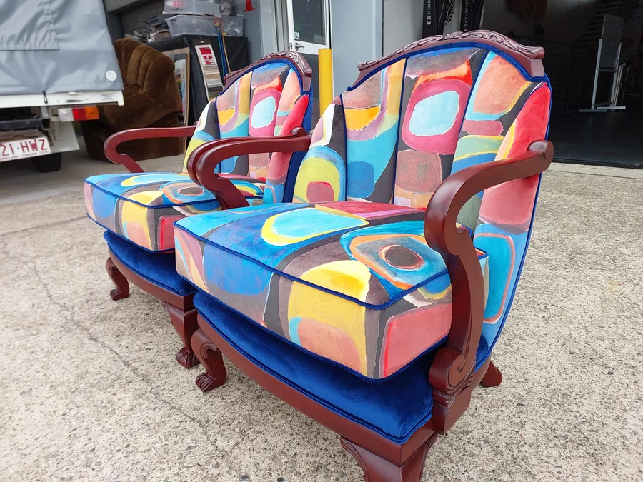 Upholstery work by Harry Taylor