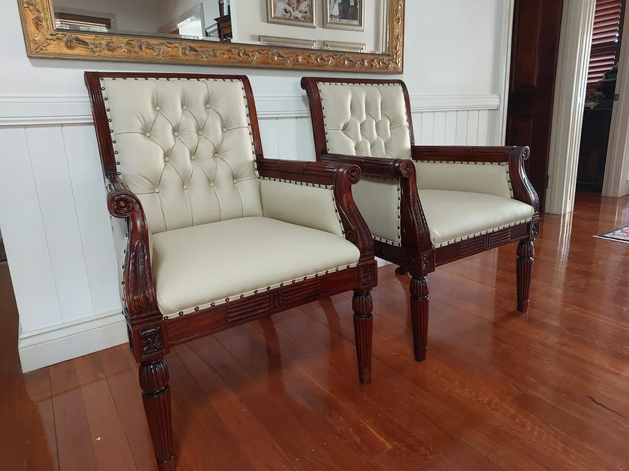 Upholstery work by Harry Taylor